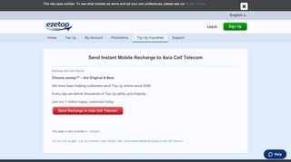 
                            13. Recharge Asia Cell Telecom - ezetop.com