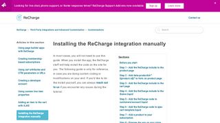 
                            3. ReCharge Integration Guide – ReCharge