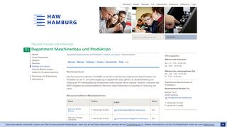 
                            9. Rechenzentrum: Department Maschinenbau und Produktion: HAW ...