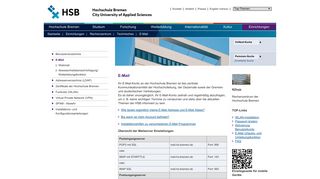 
                            2. Rechenzentrum - Hochschule Bremen - E-Mail