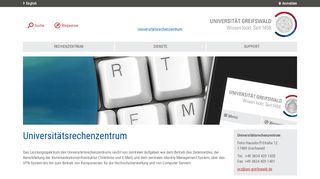 
                            12. Rechenzentrum - Universität Greifswald: Startseite