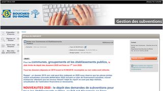 
                            2. Recherche dossiers - CG13 - Gestion des subventions