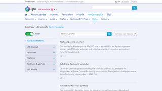 
                            7. Rechnung ansehen | Antworten | UPC