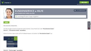 
                            1. Rechnung einsehen - Kundenservice & Hilfe – freenet Hilfe ...