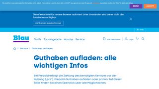 
                            9. Rechnung & Guthaben: Service und Tipps von Blau