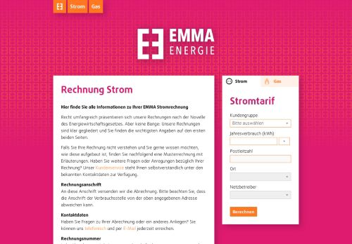 
                            8. Rechnung Strom - EMMA Energie
