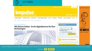 
                            8. Rechnungen digitalisieren: Mit diesen Online-Tools digitalisieren Sie ...