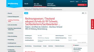 
                            11. Rechnungswesen / Treuhand / Steuern edupool.ch/veb.ch/ KV ...