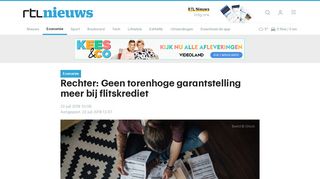 
                            8. Rechter: Geen torenhoge garantstelling meer bij flitskrediet | RTL ...