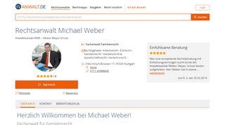 
                            9. Rechtsanwalt Michael Weber (Anwaltskanzlei WMS ... - Anwalt.de