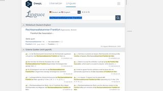 
                            10. Rechtsanwaltskammer Frankfurt - Englisch-Übersetzung – Linguee ...
