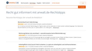 
                            7. Rechtstipps und Rechtsnews von Rechtsanwälten | anwalt.de