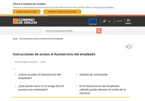 
                            5. Recibo Nómina (Autoservicio Salud) - Gobierno de Aragón