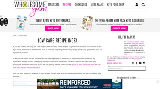 
                            12. Recipe Index for the Best Keto Low Carb Recipes - Wholesome Yum