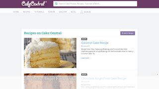 
                            2. Recipes on Cake Central