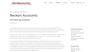 
                            5. Reckon Accounts Software Sales & Support | Eicor Resources Ltd ...