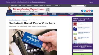 
                            13. Reclaim & Boost Tesco Vouchers: Get back lost vouchers - MSE