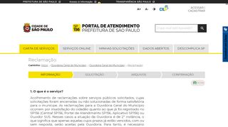 
                            10. Reclamação - Carta de serviços — portal - Prefeitura de São Paulo