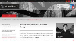 
                            11. Reclamaciones contra Finanzas Forex - Giambrone Law