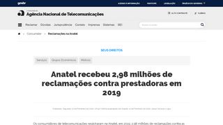 
                            5. Reclamações na Anatel