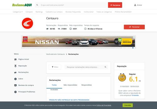 
                            8. Reclamações sobre login-senha para Centauro - Reclame Aqui