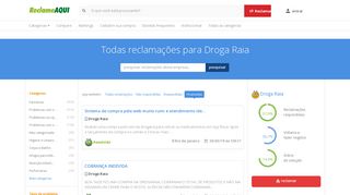 
                            8. Reclamações sobre login-senha para Droga Raia - Reclame Aqui