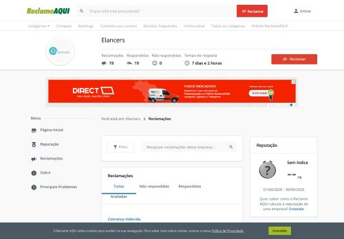 
                            6. Reclamações sobre login-senha para Elancers - Reclame Aqui