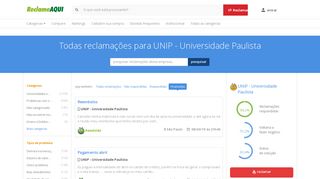
                            7. Reclamações sobre login-senha para UNIP - Universidade Paulista ...