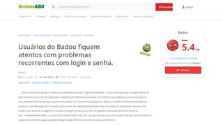 
                            9. Reclame Aqui - Badoo - Usuários do Badoo fiquem atentos com ...