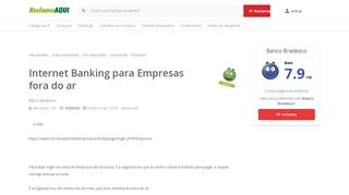 
                            5. Reclame Aqui - Banco Bradesco - Internet Banking para Empresas ...