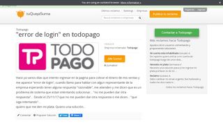 
                            12. Reclamo a Todopago - 