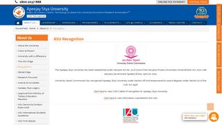 
                            6. Recognition & Awards - Apeejay STYA University (ASU) Sohna ...