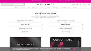 
                            6. Recognition Card Offers - House of Fraser
