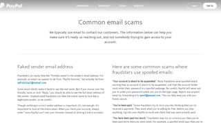 
                            1. Recognizing common scams and how to avoid them - PayPal