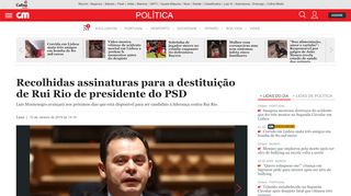 
                            5. Recolhidas assinaturas para a destituição de Rui Rio de presidente ...