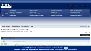 
                            6. Recomandare academie Java, incepator - Forumul Softpedia