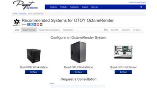 
                            5. Recommended Workstations for OTOY OctaneRender - Puget Systems