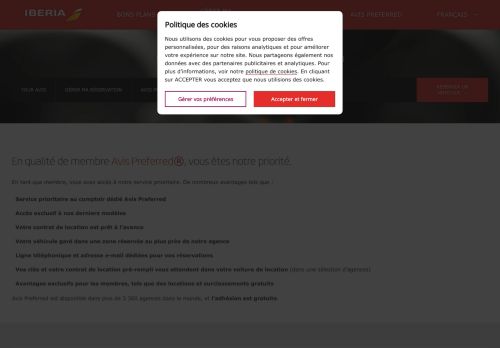 
                            10. Récompenses Avis Preferred - Iberia