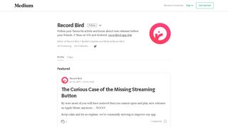 
                            13. Record Bird – Medium