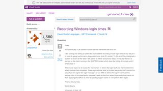 
                            12. Recording Windows login times - MSDN - Microsoft