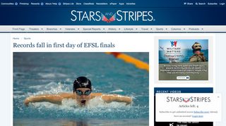 
                            12. Records fall in first day of EFSL finals - Sports - Stripes