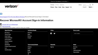 
                            10. Recover Microsoft Account Sign-in Information | Verizon Wireless