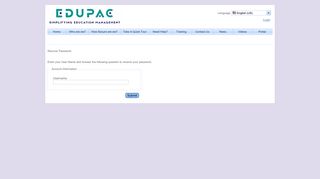 
                            6. Recover Password - EDUPAC ENTERPRISE EDITION