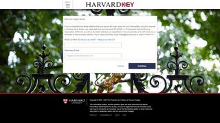 
                            3. Recover Your HarvardKey Login Name