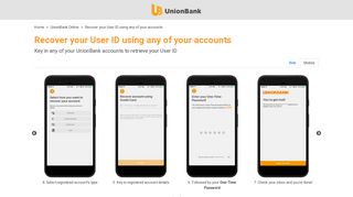 
                            11. Recover your User ID using any of your accounts | Unionbank Online ...