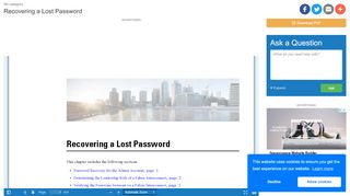 
                            9. Recovering a Lost Password | manualzz.com