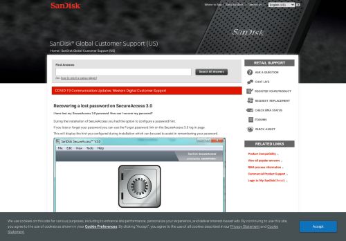 
                            4. Recovering a lost password on SecureAccess 3.0 - SanDisk® Global ...