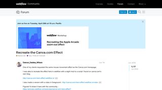 
                            10. Recreate the Canva.com Effect - Tips, Tricks & Tutorials - Webflow ...