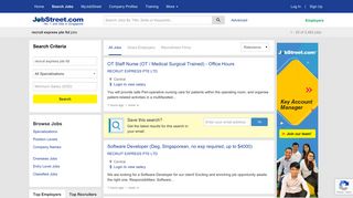 
                            9. Recruit express pte ltd Jobs in Singapore, Job Vacancies | JobStreet ...