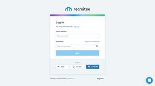 
                            1. Recruitee: Sign in